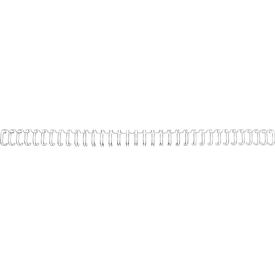 GBC metalen inbindruggen WireBind, A4, 34 ringen, 9,5 mm voor max. 85 pagina's, 100 stuks, zilver