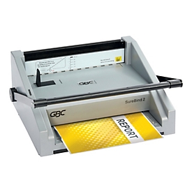 GBC SureBind 2 – Bindegerät, bis 500 Blatt, Stanzen 20 Blatt, 51 mm Strip, elektrisch, grau
