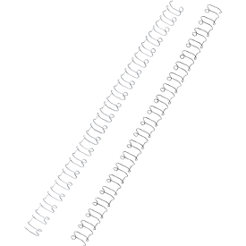 GBC® wire binding combs, ø 6 mm, white