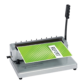 GBC WireBind W12 - manual wire binder, 125 sheets, 14.3 mm/34 rings, one-handle operation, silver