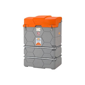 Gebrauchtöltank CUBE, Komplettanlage, B1200xT800xH1800 mm, 1000 l, mit Schmutzsieb & Abtropffläche