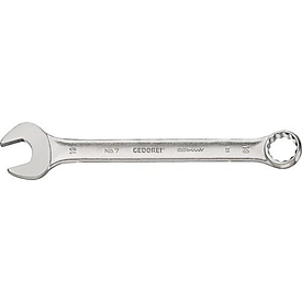 Gedore combination wrench 7, SW 10 mm, length 140 mm, CV steel, twelve-point with UD profile