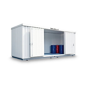 Gefahrstoffcontainer SAFE Tank 1000 KTC, isoliert, RAL 9002 grauweiss, B 3050 x T 2170