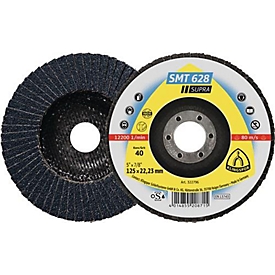 Gekartelde borgring SMT 628 Supra D.115mm K.60 fl.INOX ZK KLINGSPOR, 10 stuks