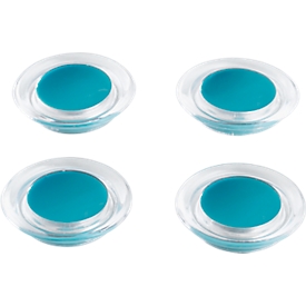 Gekleurde design-magneten, 4 st., blauw