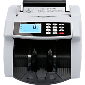 Geldscheinprüfer Olympia NC-520 Plus, UV/MG, zählt bis zu 1000 Scheine/min, Additionsfunktion, LC-Display, schwarz-weiß