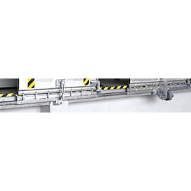 Geleiderail voor aluminium rijbruggen type SBK, tot 4000 kg, L 2000 x B 76 x H 112 mm, gefreesd