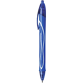 Gelpen BIC Gel-ocity Quick Dry, drukmechanisme, rubberen houder, lijndikte 0,3 mm, 12 stuks, schrijfkleur blauw