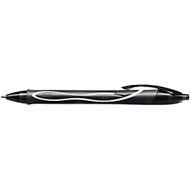 Gelschreiber BIC Gel-ocity Quick Dry, Druckmechanik, gummierter Schaft, Strichstärke 0,3 mm, 12 Stck., Schreibfarbe schwarz