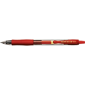 Gelschreiber PILOT G2-7 0.7, nachfüllbar, 0,32 mm, rot, 12 Stück