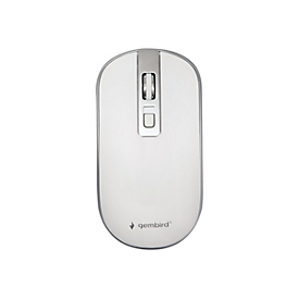 Gembird Maus - ergonomisch - optisch - 4 Tasten - kabellos - 2.4 GHz - kabelloser Empfänger (USB)
