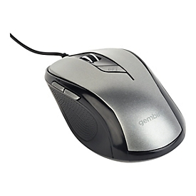 Gembird MUS-6B-01-BG - Maus - USB - Weltraum grau/schwarz