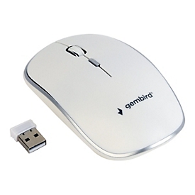 Gembird MUSW-4B-01-W - Maus - 2.4 GHz - weiß