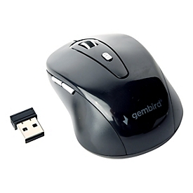 Gembird MUSW-6B-01 - Maus - 2.4 GHz - Schwarz