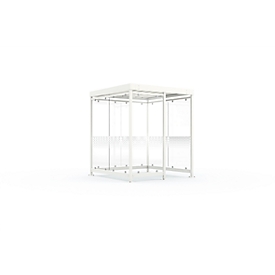 Geprofileerde blad  K2 c/b - bouwset - licht grijs Ral 9016