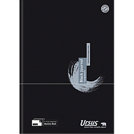 Geschäftsbuch, A4, 90g, 80 Blatt, schwarz