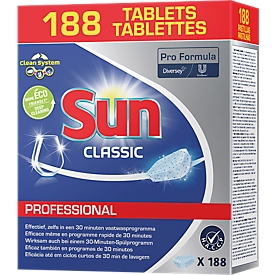 Geschirrreiniger-Tabs Sun Professional Classic, hochkonzentriert, umweltfreundlich, 188 Stück