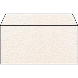 Gestructureerde enveloppen met motief Papyra, 110 x 220 mm (DL), 90 g/m², zonder venster, 50 stuks