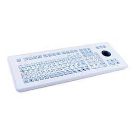 GETT TKS-105c-TB38-KGEH - Tastatur - mit Trackball - USB - Deutsch