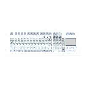 GETT TKS-105c-TOUCH-FP-4HE - Tastatur - mit Touchpad - rack-montierbar - USB - Deutsch
