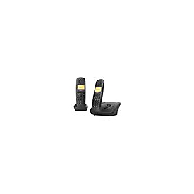 Gigaset A270A Duo - Schnurlostelefon - Anrufbeantworter mit Rufnummernanzeige - DECTGAP - Schwarz + zusätzliches Handset