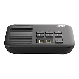 Gigaset Box 200A - Mobiltelefonbasisstation - Anrufbeantworter - ECO DECTGAP - Schwarz
