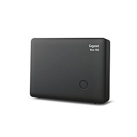 Gigaset DECT-Telefonbasis Box 100, erweiterbar auf 6 Mobilteile, analog, schwarz