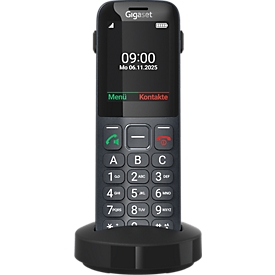 Gigaset Telefon Comfort 600 SIM, schnurlos, 4G/LTE, 2,4 Zoll, Akku 1000 mAh, Bluetooth, IP44, schwarz