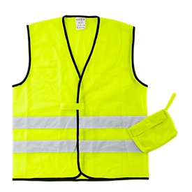 Gilet de sécurité haute visibilité, jaune néon