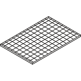 Gitterrost-Fachebene, für Gefahrstoffdepot Safe Master, Maße 1200 x 800 mm