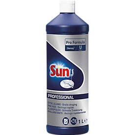Glansspoelmiddel Sun Professional, voor hard water, droogt zonder vlekken en strepen, 1 l