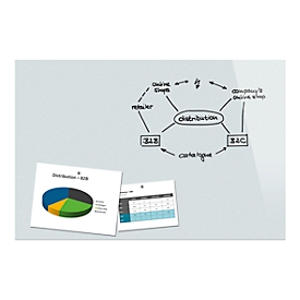 Glasmagnettafel Be!Board, magnethaftend, m. Magneten, 900 x 600