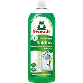 Glass cleaner Frosch Spiritus, green, bottle with 750 ml