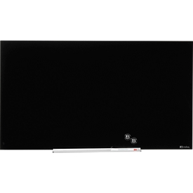 Glastafel Nobo Diamond, magnethaftend, aneinander montierbar, schwarz, 1000 x 560