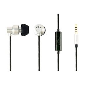 GMB Audio Paris MHS-EP-CDG-S - Ohrhörer mit Mikrofon - im Ohr - kabelgebunden - 3,5 mm Stecker - Silber