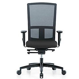 GOAL 172G draaistoel, zonder armleuningen, synchroonmechanisme, comfortbeklede zitting, zwart