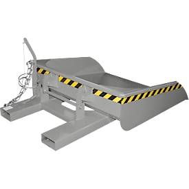 Godet pour chariot élévateur Bauer BSI 50, déverrouillage par câble, L 1810 × l 1330 × H 710 mm, 0,5 m³, jusqu'à 750 kg, acier peint, jaune-orange