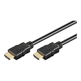goobay - HDMI-Kabel mit Ethernet - HDMI männlich zu HDMI männlich - 5 m - Doppelisolierung - Schwarz