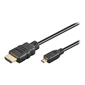goobay Series 2.0 - Highspeed - HDMI-Kabel mit Ethernet - HDMI männlich zu mikro HDMI männlich - 1.5 m - Doppelisolierung