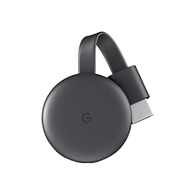 Google Chromecast 3 - Digitaler Multimedia-Receiver - holzkohlefarben