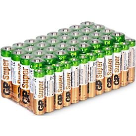GP Batterien, 32 Mignon AA und 12 Micro AAA Batterien, 1,5 V, Megapack