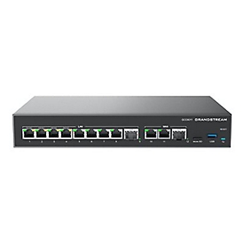 Grandstream GCC6000 Series GCC6011 - Switch - L3 - unmanaged - 10 x 10/100/1000 (PoE) + 2 x 100/1000/2.5G SFP - Desktop, an Rack montierbar