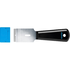 Grattoir Martor Scrapex Argentax, ergonomique, zone de grattage 36 mm, avec capuchon, L 165 x l 16,7 x H 45 mm, acier/plastique, noir