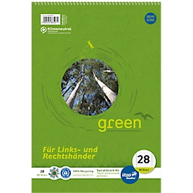 Green Spiralblock A480Bl. Abriß links/re