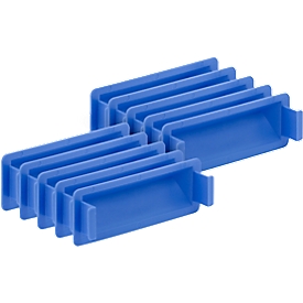 Greepsluiting voor Euronorm bak, blauw, 10 stuks