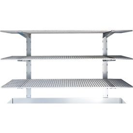 Grid shelving, H 2000 x W 1200 x D 500 mm
