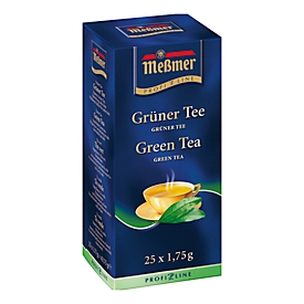Grüner Tee Meßmer, unfermentiert, UTZ-zertifiziert, Packung mit 25 Beuteln á 1,75 g