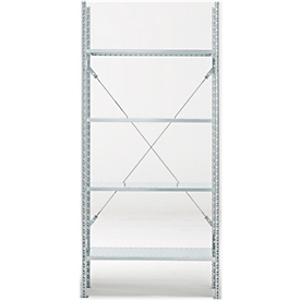 Grundregal, 4 Böden, H 2278 x B 1055 x T 400 mm, verzinkt