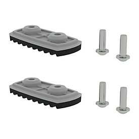 Guenzburger Steigtechnik nivello® Sabot intérieur, adapté aux échelles fabriquées à partir de 2019, appui sûr et stable, matériau de haute qualité, pour hauteur de montant 58/73 mm
