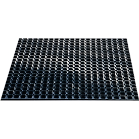 Gummi-Ringmatte, 600 x 400 mm, schwarz